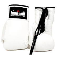 Load image into Gallery viewer, MORGAN LACE UP AUTOGRAPH GLOVES (10OZ)

